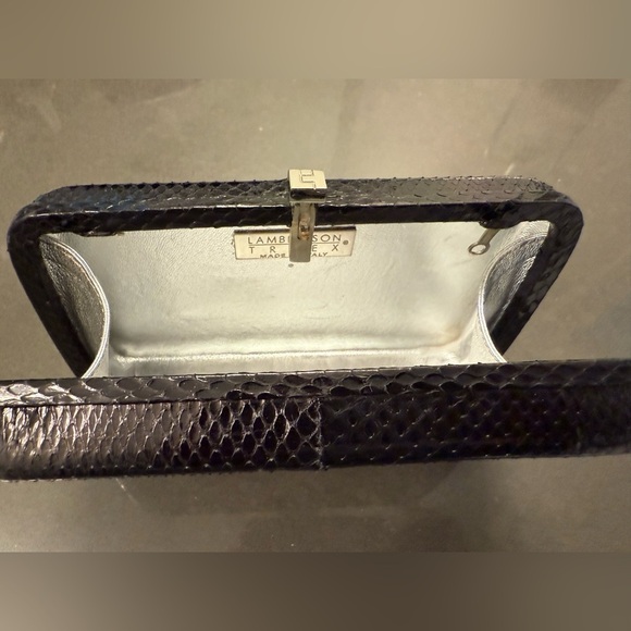 Lambertson Truex Black Textured Clutch - Picture 6 of 8